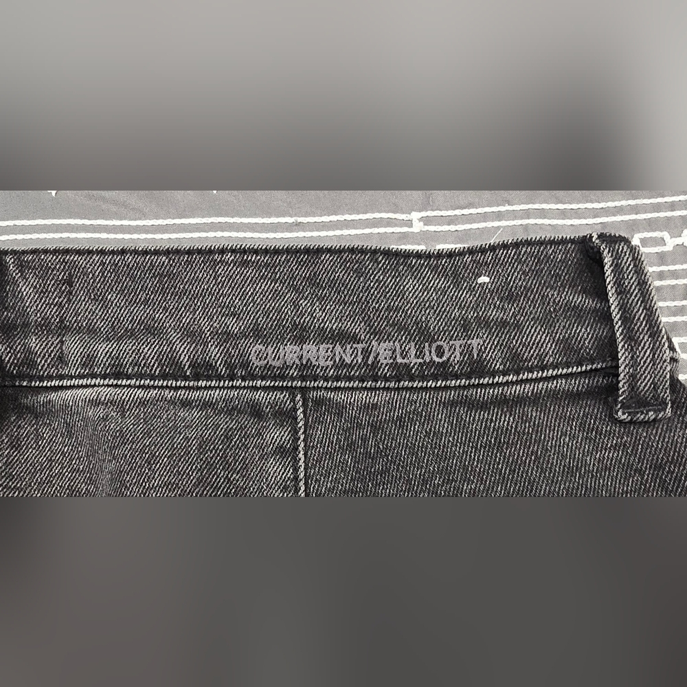 Current/Elliott High Waisted Wide Leg Released Hem Jeans Size 28 - Picture 5 of 9
